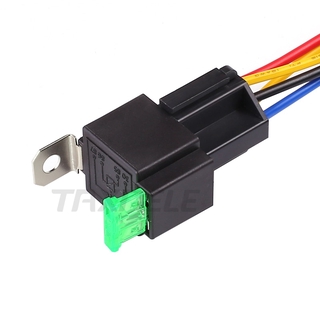 1 ชิ้น / เซต รีเลย์เปิด / ปิดอัตโนมัติ DC12V 30A 4 พิน รีเลย์อิเล็กทรอนิกส์ รถยนต์ รีเลย์ยานยนต์ พร้อมฟิวส์ฟิล์ม ประกันรถยนต์