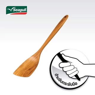 Seagull ตะหลิวปลายเฉียง ไม้สัก Bevelled turner Teak wood