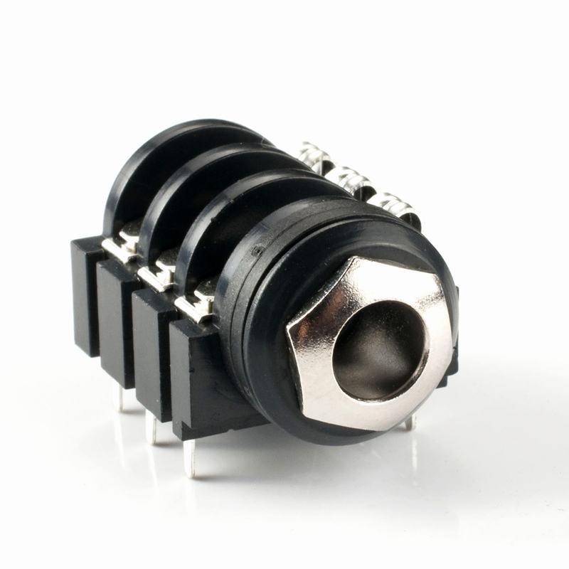 6 Pin 1/4 "6.35 มม.หัวทองแดงเสียงสเตอริโอ TRS หูฟังแจ็คซ็อกเก็ต