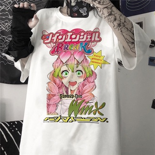 Mikan Tsumiki การ์ตูนอะนิเมะ Kawaii สาวหวานญี่ปุ่น Streetwear Harajuku เสื้อลำลอง Ulzzang VINTAGE E-Girl ฤดูร้อน TShirt