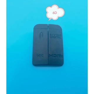 * 1 ชุดใหม่ 6D 5D 5D2 5D3 40D 50D HDMI-เข้ากันได้กับ MIC Cap อินเทอร์เฟซ USB ยางฝาปิดประตูสําหรับ Canon 6D 5D2 5D3 40D 50D กล้อง Part