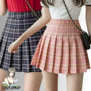 กระโปรงลายสก็อต Skirt มีซับใน กระโปรงสั้น สินค้าพร้อมส่งจากไทย JK01