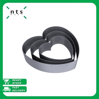 NTS Mousse Ring พิมพ์ขึ้นรูปอาหาร  รูปทรงหัวใจ ชุดอุปกรณ์เบเกอรี่ รุ่น SN336