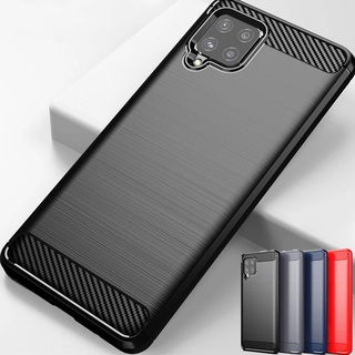 Samsung Galaxy A12 5G Soft Carbon Fiber Shockproof Slim Back Protective Case A12 Cover