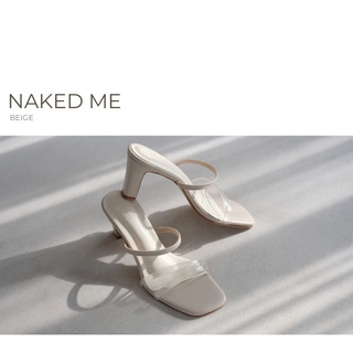 Naked Me รองเท้าส้นสูง 3 นิ้ว เเบบสายคาดใส รองเท้าใส่ทำงาน ใส่เที่ยวเสาร์-อาทิตย์ ใส่ออกงาน ครบทุกoccasionใน 1 คู่