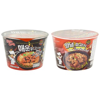 (แพ็ค 3) ลิตเติ้ลกุ๊ก ราเมงกึ่งสำเร็จรูปแบบถ้วย Little Cook instant ramen cup 150 g.มีทั้งเนื้อ/ไก่ ทั้งเครื่องปรุงเข้ม