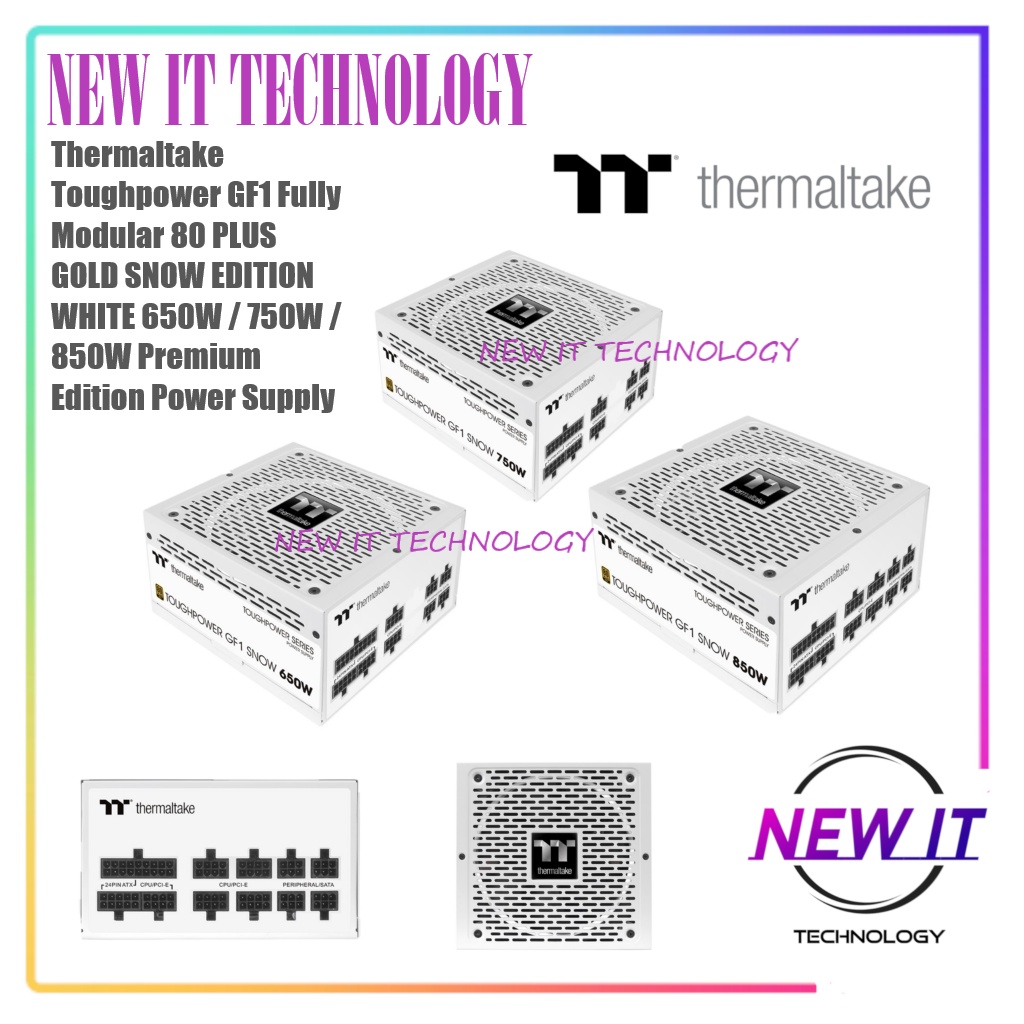 Thermaltake Toughpower GF1&GT Fully Modular 80PLUS GOLD 650w|750w|850w|1000w|1200w Premium Edition P