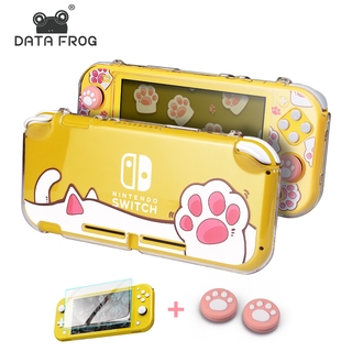 Data เคสป้องกัน แบบแข็ง ลายกบ สําหรับคอนโซล Nintendo Switch Lite [สไตล์อุ้งเท้าแมว]