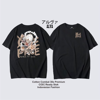 ✔☞▷เสื้อยืด ลายการ์ตูนอนิเมะ วันพีช ALVACOTH 0018 LUFFY JOYBOY GEAR 5 FIFTH ONE PIECE สไตล์ญี่ปุ่น