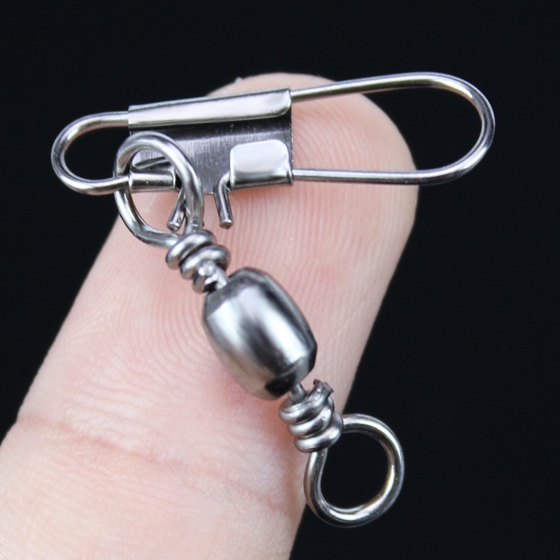 50 ชิ้น/ถุงสแตนเลสหมุนตกปลาเชื่อมต่อ Pin แบริ่งหมุน Snap Fishhook Lure Tackle อุปกรณ์เสริม – โปรปัง