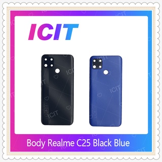 Body Realme C25 อะไหล่บอดี้ เคสกลางพร้อมฝาหลัง Body อะไหล่มือถือ คุณภาพดี ICIT-Display