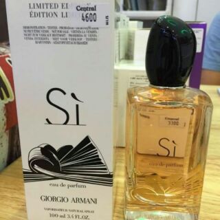 GIOEGIO ARMANI SI EAU DE PERFUME LIMITED EDITION 100ml
ลิมิเต็ดอิดิอชั่นกล่องเทสเตอร์