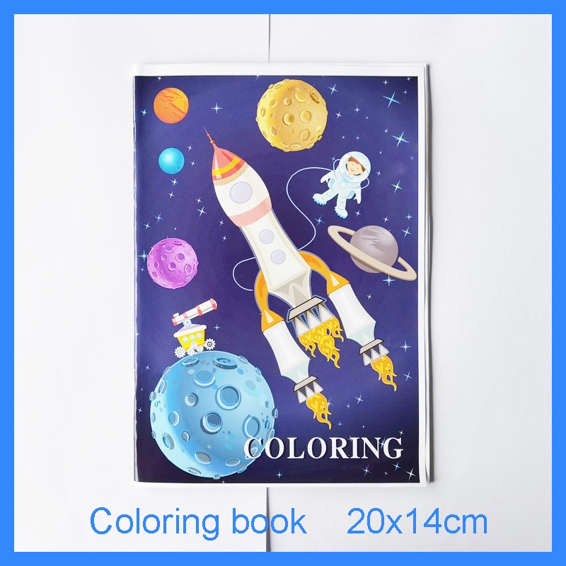 #หนังสือขนาดกลาง
#ปกอ่อนผูกเกลียว
#สมุดระบายสีเด็ก
#ศิลปะภาพวาดจรวดอวกาศ
#ของขวัญสำหรับเด็ก