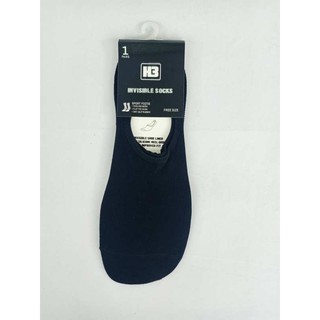 [ลด 15% ใส่โค้ด NEWS375] ถุงเท้าสั้นลำลอง ซ่อนขอบ มีแถบยางด้านใน H3 invisible socks