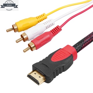 อะแดปเตอร์แปลงสายเคเบิ้ล Hdmi เป็น 3RCA Audio AV สําหรับกล่องทีวี