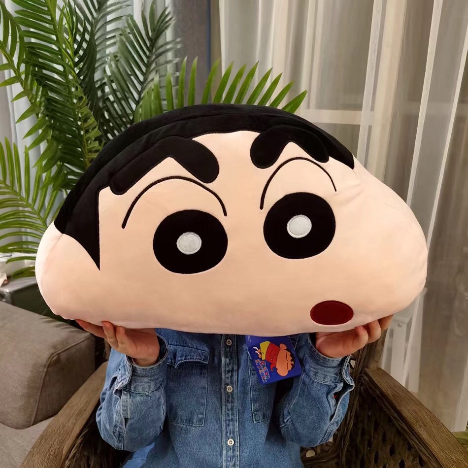 หมอนรองคอลายไดโนเสาร์ Crayon Shin-Chan เบาะเอวเบาะสีขาวน่ารักเหมาะสําหรับส่วนที่เหลือและการขับขี่รถยนต์