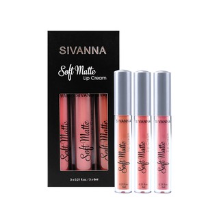 SIVANNA COLORS Soft Matte Lip Cream Set HF359 I ซีเวนน่า คัลเลอร์ส ลิปสติก