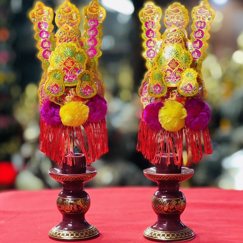 กิมฮวยหางนกยูงขนาดกลางลูกไหมงานสวยศาลเจ้าที่จีน