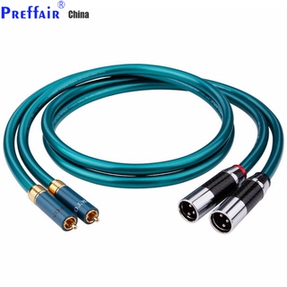 Hifi 8N OCC Ortofon RCA Cable Hi-end CD Amplifier Interconnect 2RCA to 2XLR Male /Female Audio Cable