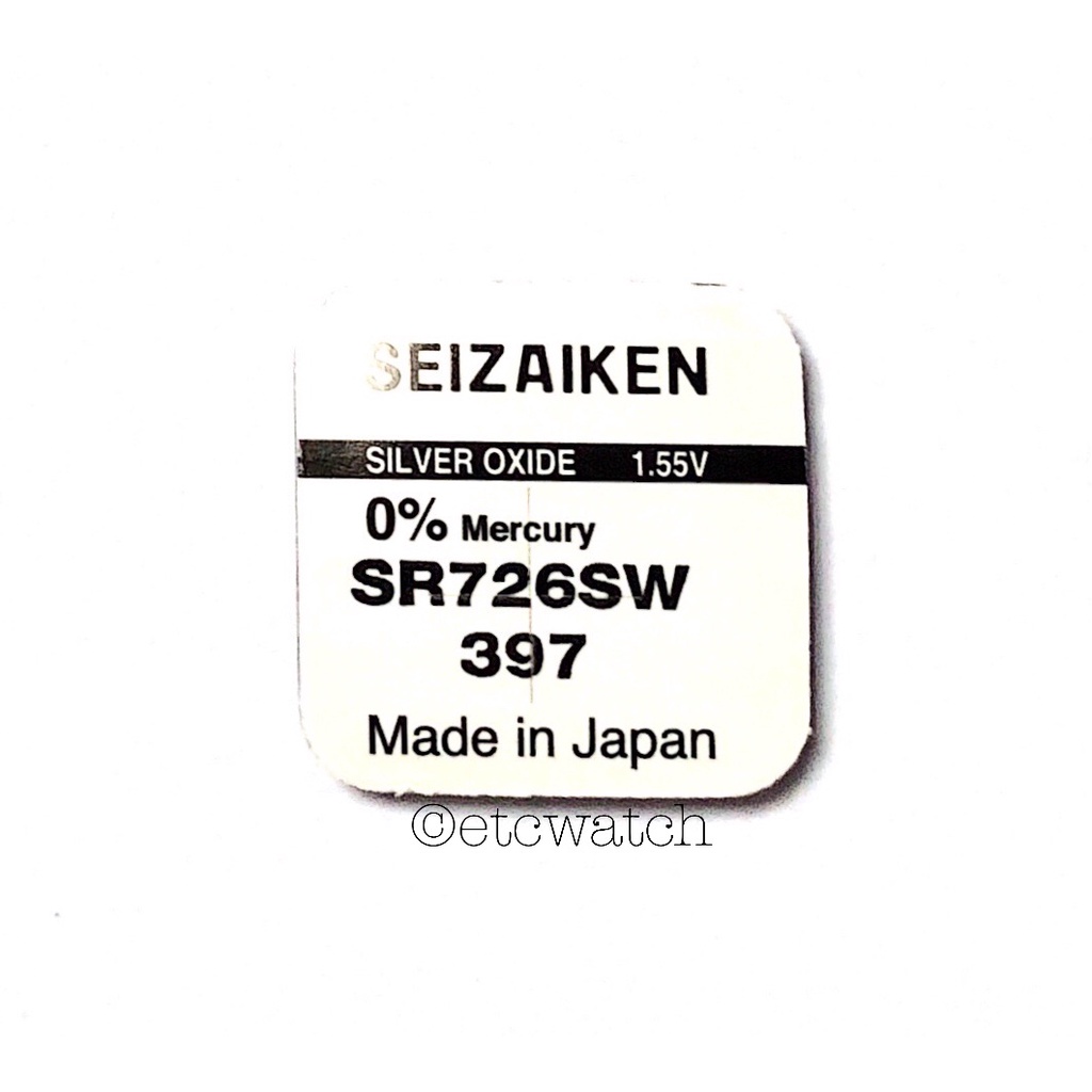 พร้อมส่ง> ถ่านกระดุม Seizaiken SR726SW / 397 / 726 1 ก้อน