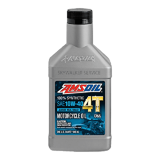 น้ำมันเครื่อง Amsoil 10W-40 100% Synthetic 4T Performance Motorcycle Oil