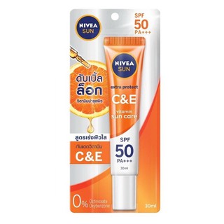 Nivea​ Sun​ Extra Protect​ C&amp;E Vitamin​ Sun​ Care​ SPF50PA+++(30ml)กันแดด