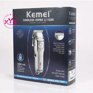 Kemei รุ่น KM-1997 แบตเตอเลี่ยนตัดผมไร้สาย แบตเตอเลี่ยนไร้สาย โกนหนวด ตัดผม รุ่น KM-371 พร้อมส่ง