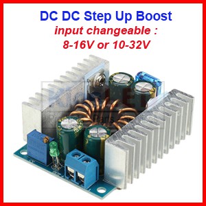 DC DC Step Up Boost 8-32V ถึง 9-46V 8A 16A 150W โมดูลจ่ายไฟ