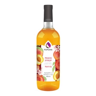 Pomona – Peach Syrup โพโมนา ไซรัปพีช 1000 ml [ไซรัปพรีเมียม ผลิตจากประเทศเกาหลี]