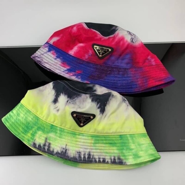 tie dye prada bucket hat