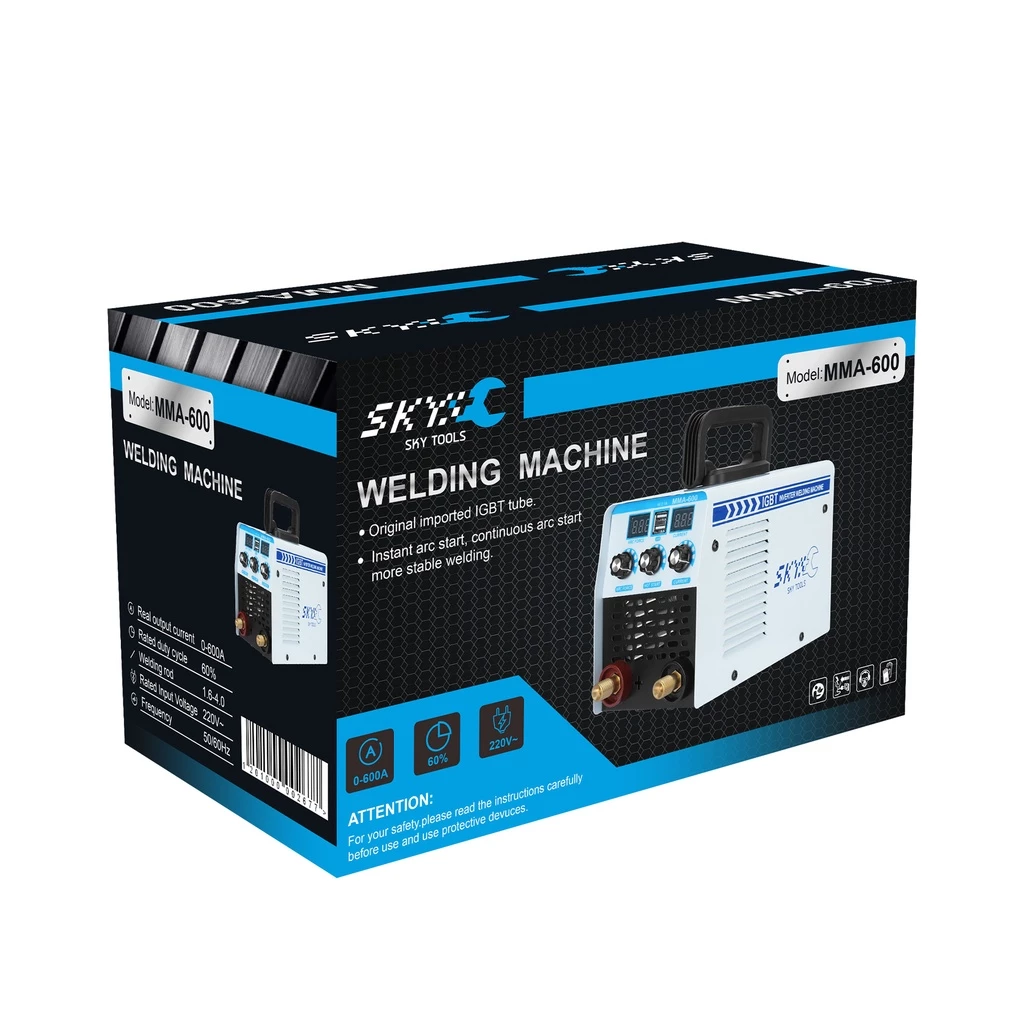SKY TOOLS ตู้เชื่อมไฟฟ้า Inverter IGBTตู้เชื่อม MMA-600 เครื่องเชื่อม 2 หน้าจอ 3 ปุ่ม thumbnail 10
