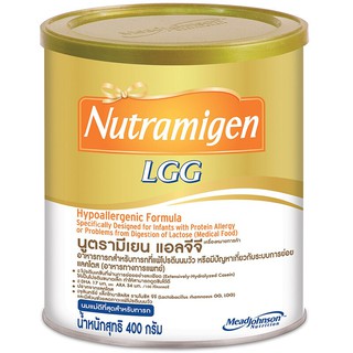 **หมดอายุ08/12/2024นมสำหรับเด็กแพ้นมวัว** Nutramigen Hypoallergenic Formula 400 g