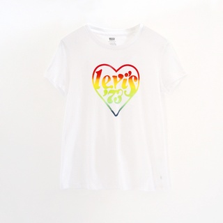 ถูกสุดๆสไตล์ใหม่ เสื้อ LEVIS® GRAPHIC TEE - WHITE คอกลมรหัสเต็ม