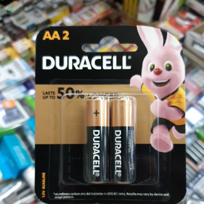 ถ่านDuracell Alkaline AA 1.5V แพค 2ก้อน ของใหม่ ของแท้บริษัท #0