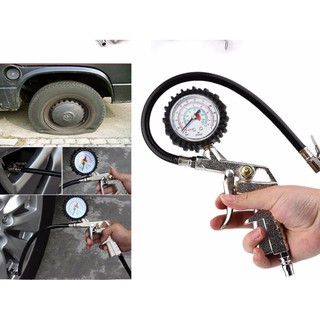 หัวเติมลมพร้อมเกย์วัดลม หน้าปัดน้ำมัน INFLATOR AND GAUGE KIT