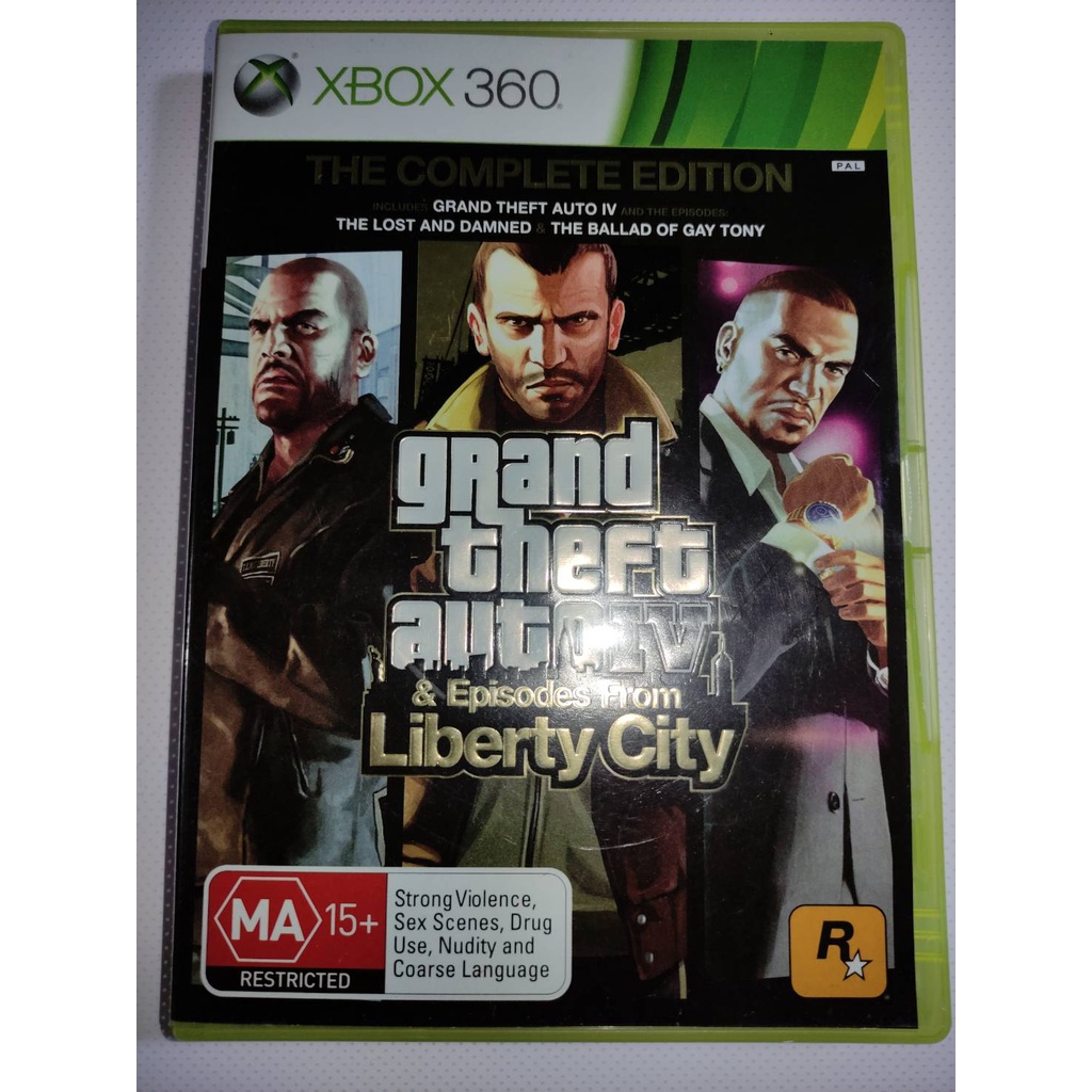 (มือ2) Xbox​ 360​ -​ GTA Grand Theft Auto IV : The complete edition​ (PAL)*เล่นได้เฉพาะเครื่อง PAL &amp;  XB1, XSX