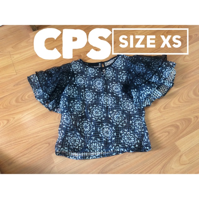 เสื้อ CPS SIZE XS ผ้าชีฟอง ซีทรู เสื่อผู้หญิง เสื้อผ้าแฟชั่น เสื้อผ้าแฟชั่นผู้หญิง แบรนด์แท้ ของแท้