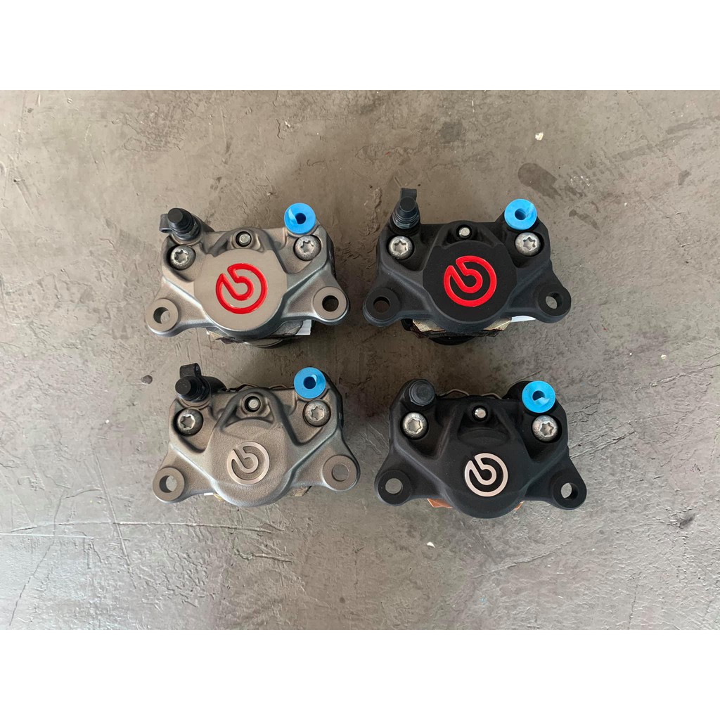 ปั้ม Brembo ปักข้าง ของแท้ 100% มีหลายสี ผ้าเบรคแท้ มีกล่องครบ