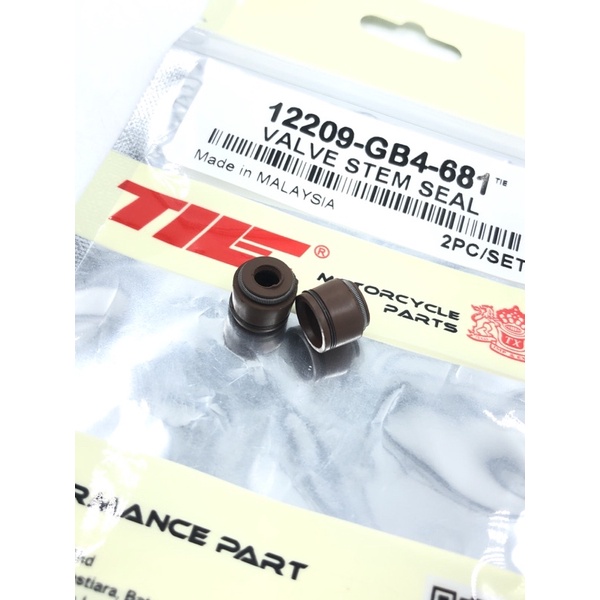 ซีลวาล์วฮอนด้า / ก้านวาล์ว - 2 ชิ้น (OEM) 12209-GB4-681 - TIE Racing King