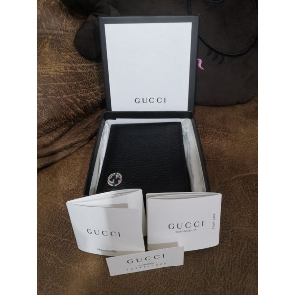 [มือสอง/Used] GUCCI กระเป๋าสตางค์ผู้ชาย แท้💯%