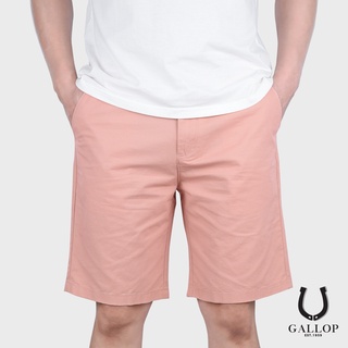 GALLOP : CHINO SHORTS กางเกงขาสั้นผ้าชิโน รุ่น GS9014 สีโอรส