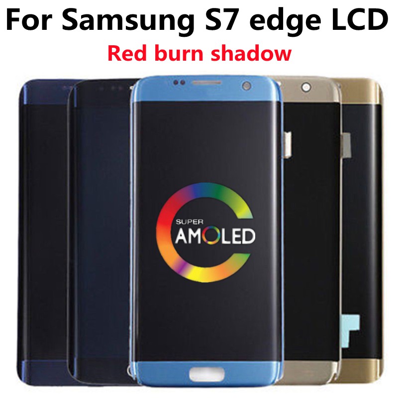 ACHENG Super AMOLED สําหรับ Samsung Galaxy S7 edge g935a g935u g935f หน้าจอสัมผัส LCD