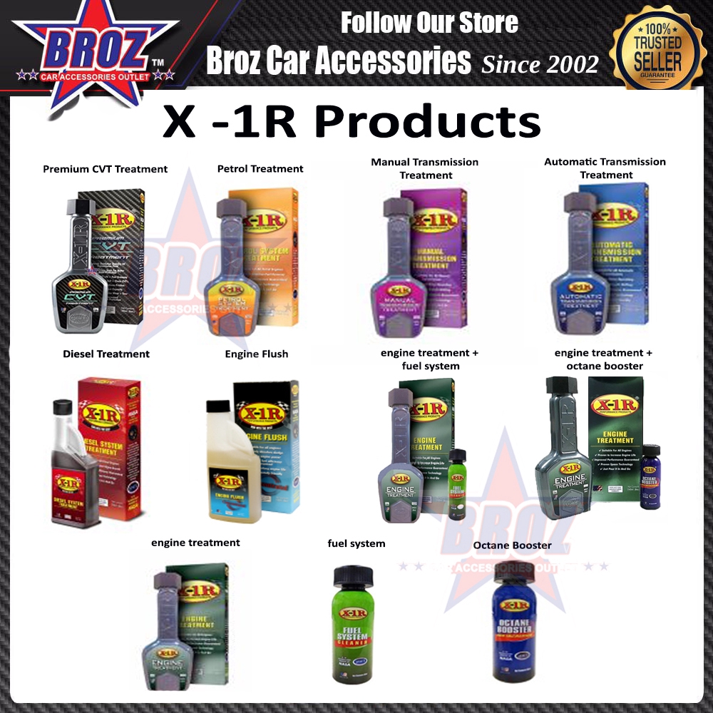 การรักษาเครื่องยนต์ Broz X-1R/Diesel/Perrol/Fel System/Flush/Transmission/Cleaner/Octane Booster/Pre