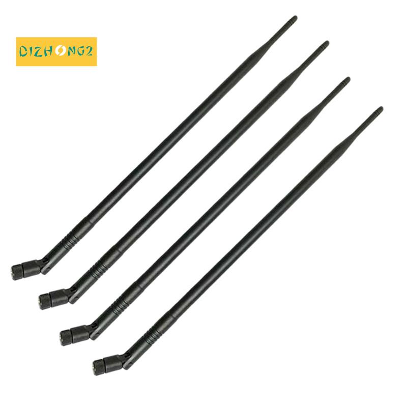 4PCS 9DBi RP-SMA Dual Band 2.4GHz 5GHz High Gain WiFi Router เสาอากาศเอียงไร้สาย