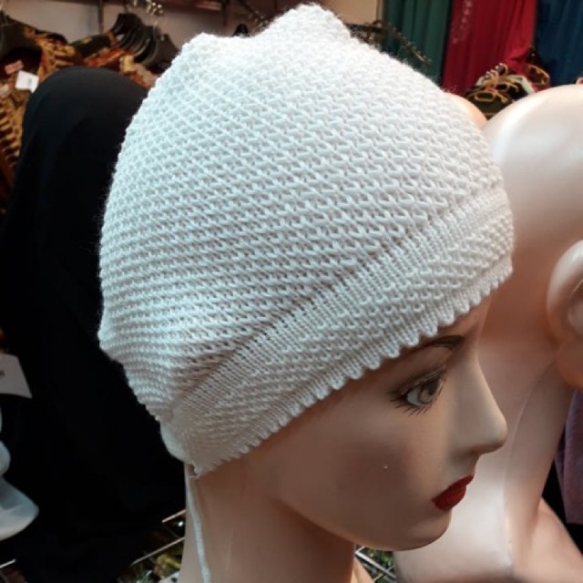 หมวกไหมพรม มุสลิม hba09