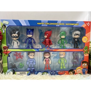 🌈ของเล่นเด็ก PJ MASKS พีเจ แมส โมเดล พีเจ แมส หุ่นพีเจ แมส PJMASKS no.1139 PJ รุ่น 9 ตัว