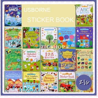 ZIGSHOP - Usborne Sticker Book สมุดภาพสติ๊กเกอร์ หนังสือสติกเกอร์สหรับเด็ก มีมากกว่า 40 แบบ