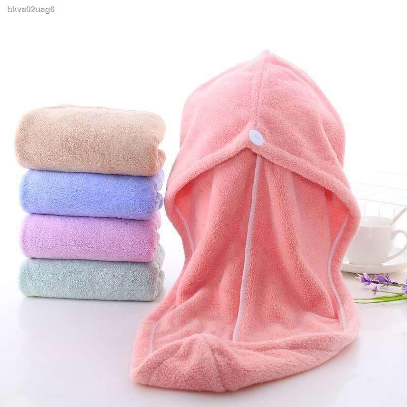 JUN-22 ผ้าคลุมผมแห้งไว ดูดซับน้ำได้ดี มี 6 สี