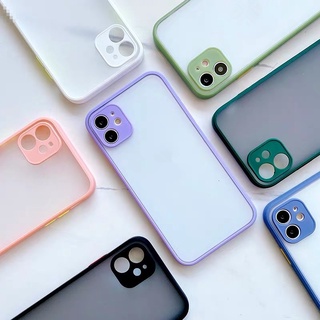 Zเคสขอบสีหลังขุ่นสำหรับไอโฟน ใช้สำหรับ iPhone 11 11 Pro Max TPU Case ขอบสีสวยๆ เคสซิลิโคน เคสไอโฟน เคสหลังด้านขอบสี