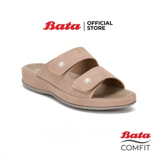 Bata Comfit บาจา คอมฟิต รองเท้าเพื่อสุขภาพ รองเท้าแตะเพื่อสุขภาพ รองเท้าแตะ สูง 1 นิ้ว สำหรับผู้หญิง รุ่น Civet สีชมพู 6615542